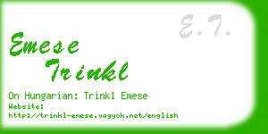 emese trinkl business card